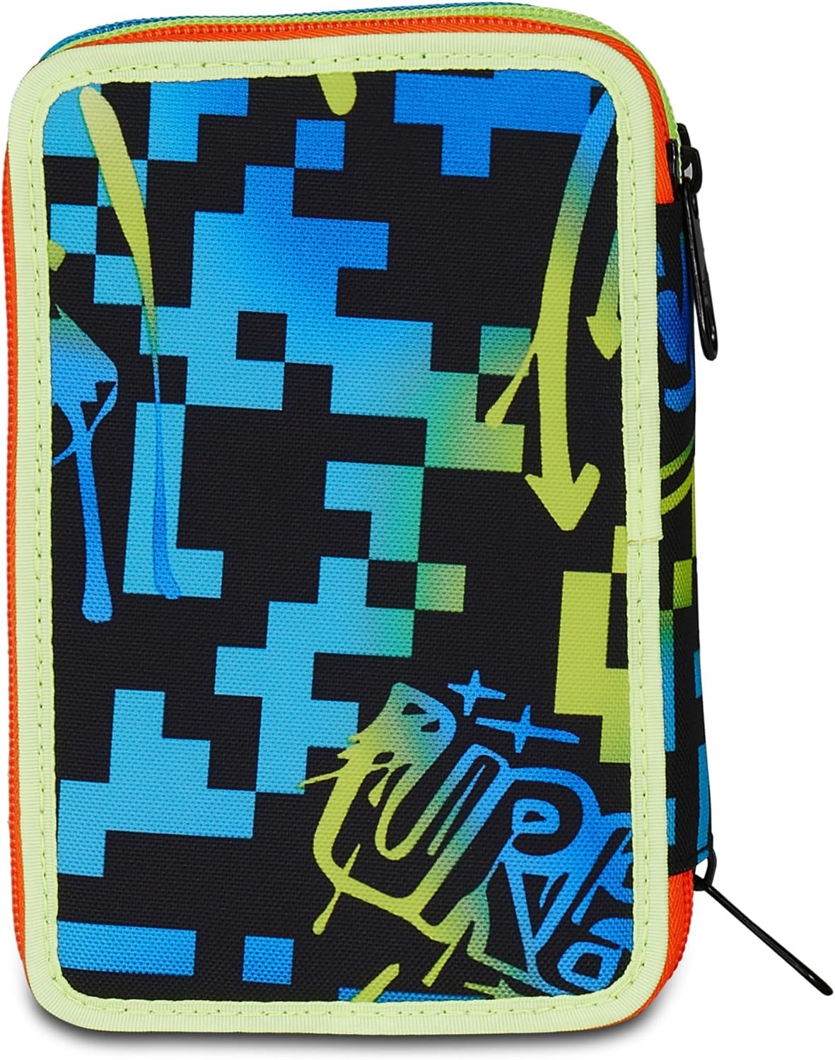 Thumbnail 6 de Seven Trousse d'école 3 Zip Scribbled Flame Bleu – 45 pièces et triple compartiment