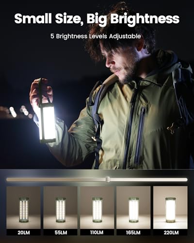 Thumbnail 2 de Glocusent Survival Camping Light 1200LM: Rechargeable Lantern for Tough Outdoor Conditions