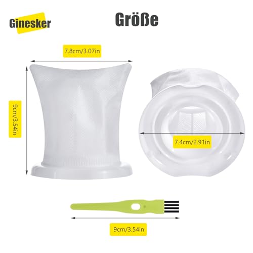 Thumbnail 6 de Ginesker 6 Stück Schmutzfilter Ersatzfilter für Vorwerk Kobold VC100 VC 100