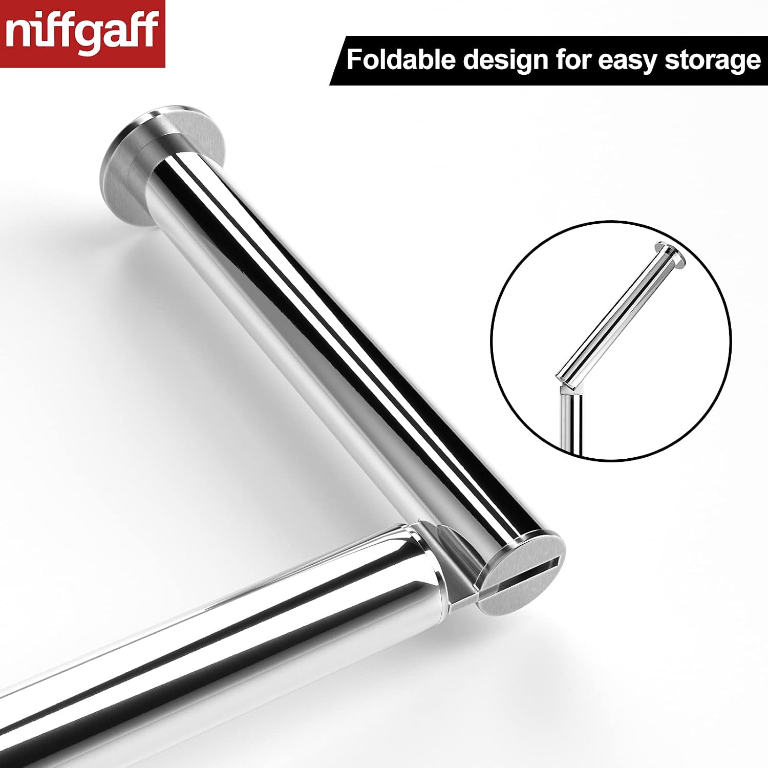 Thumbnail 3 de Stainless Steel Free-standing Toilet Roll Holder 🚽