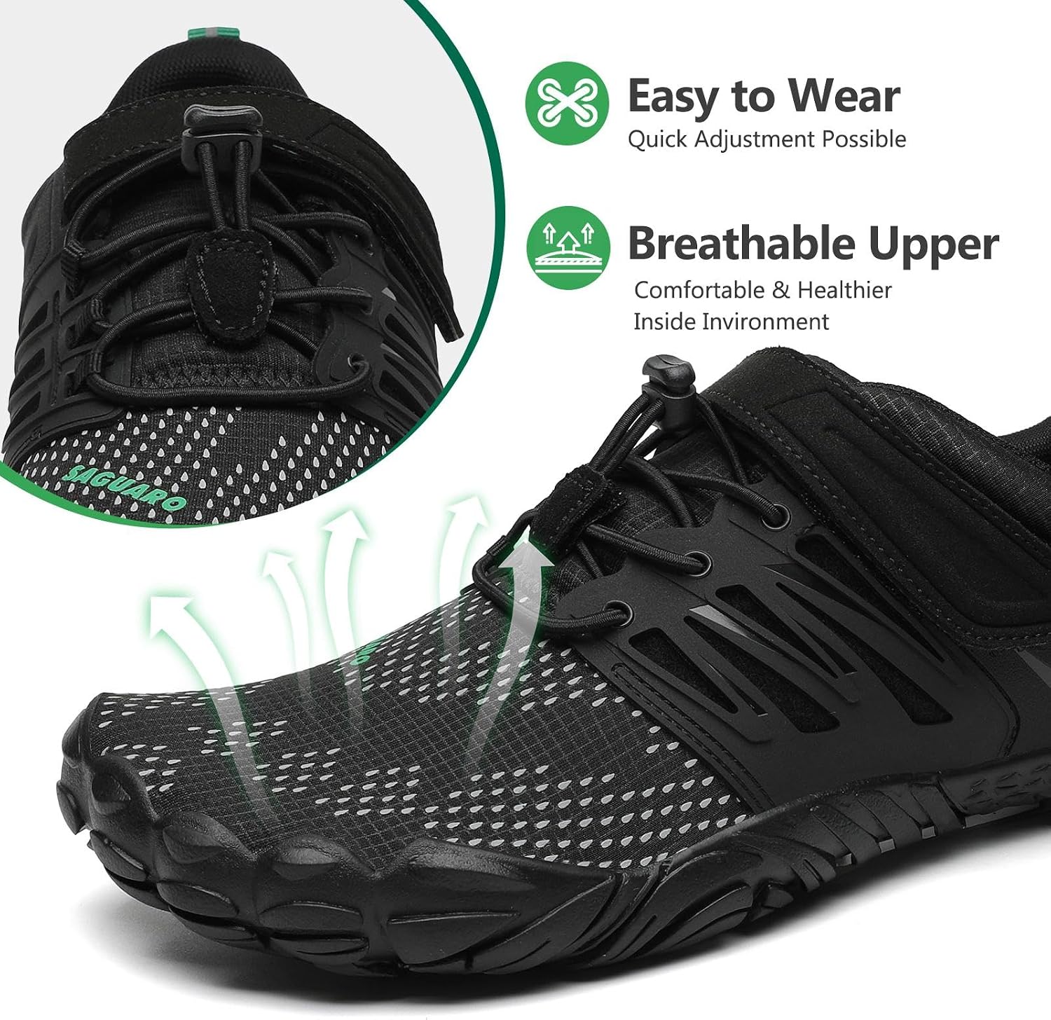Detalle 2 de SAGUARO chaussures de trail barefoot