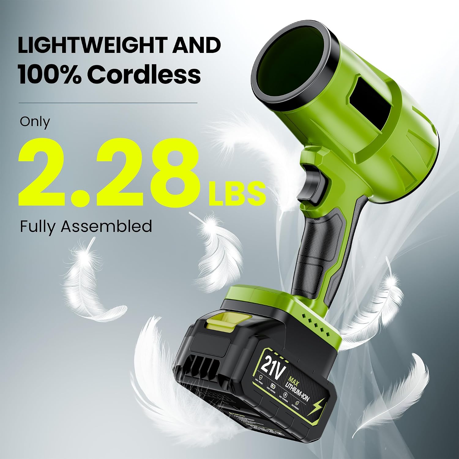 Detalle de Wanvzo Cordless Leaf Blower, 21V