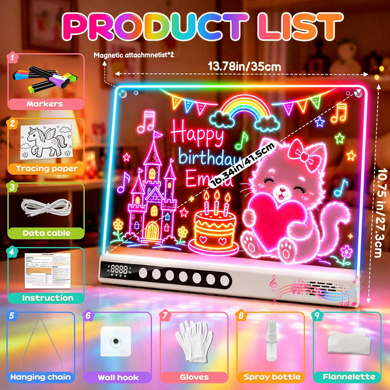 Detalle de Lumiboard LED Drawing Board, 16-inch