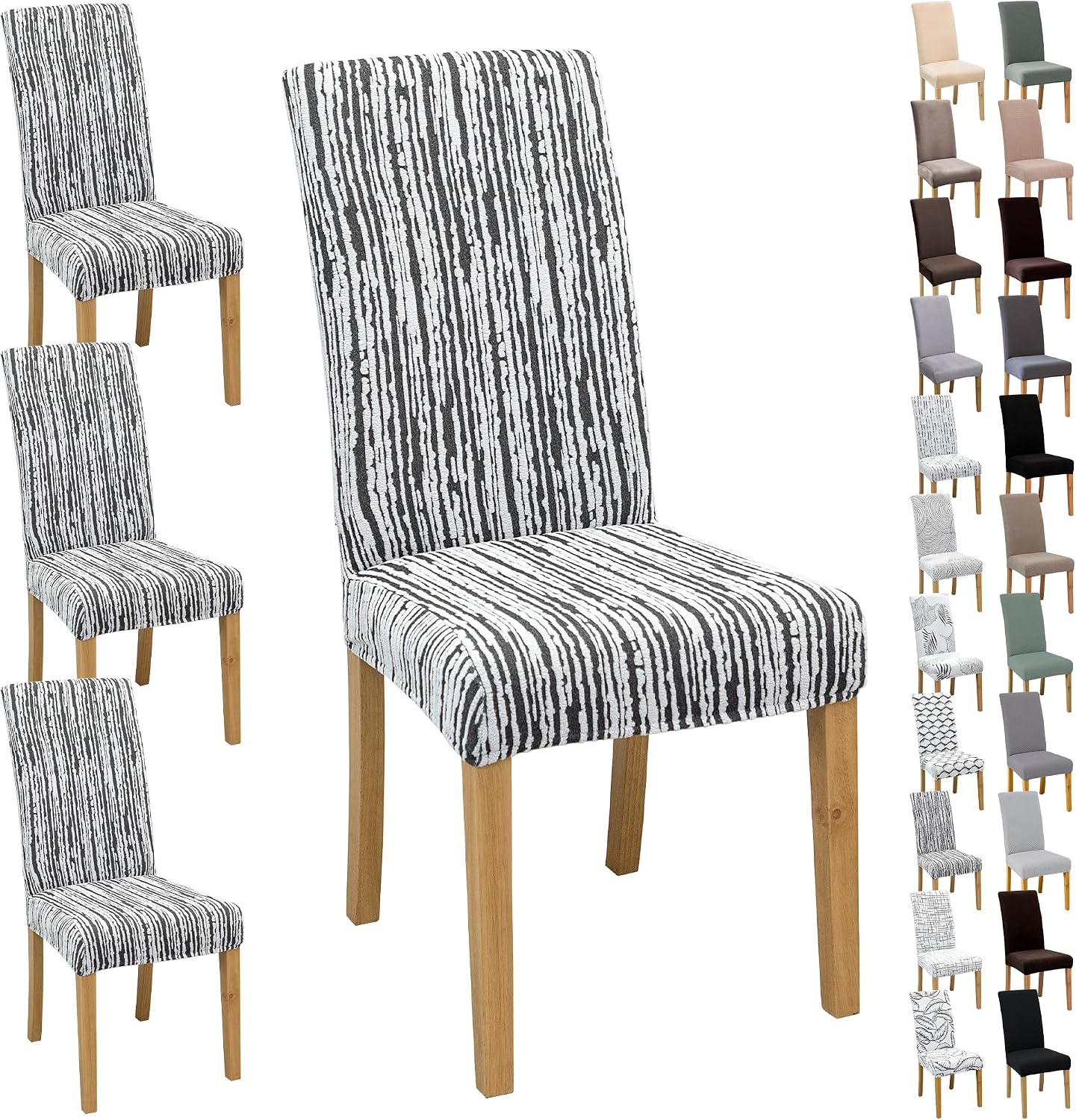 Thumbnail 6 de Housse chaise haute Jacquard – ensemble 2/4/6 pièces, avec dossiers