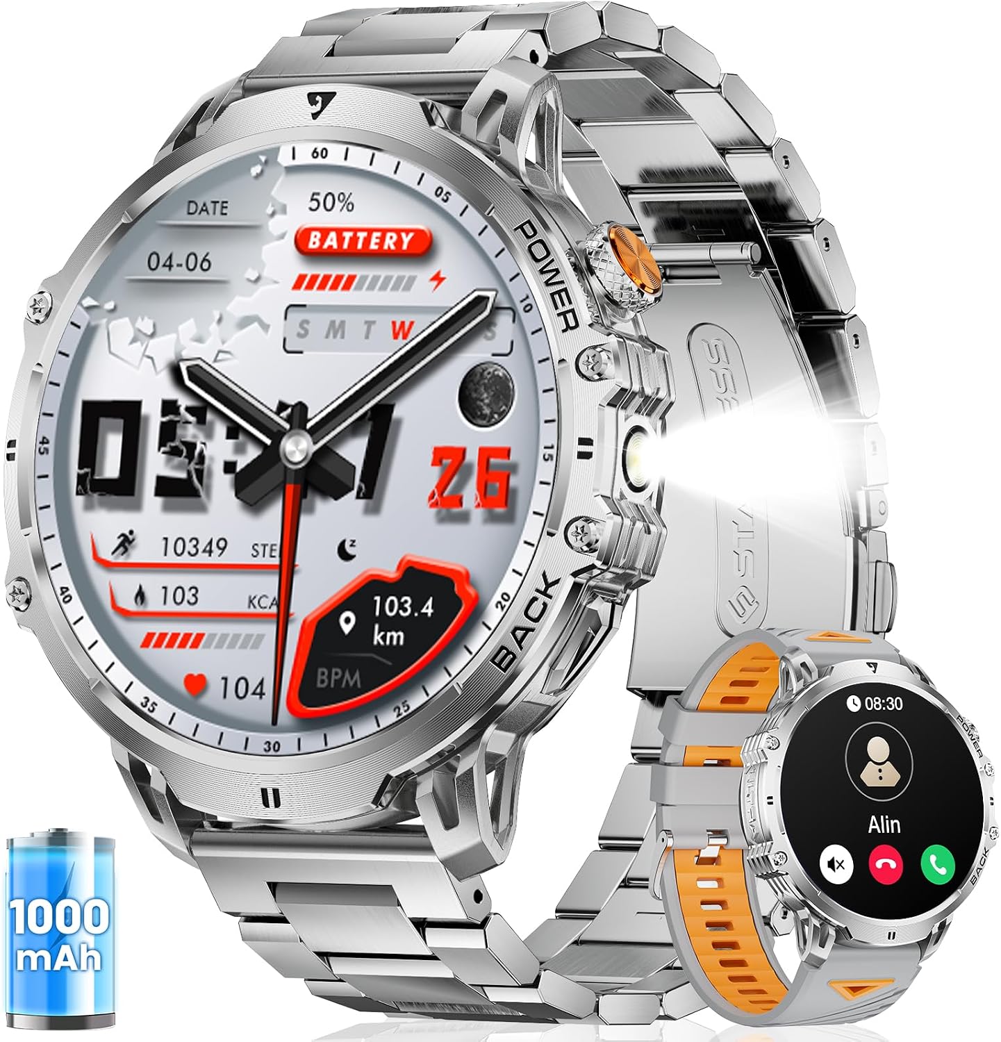 Detalle de FITFLEX Smartwatch uomo 1,85 pollici