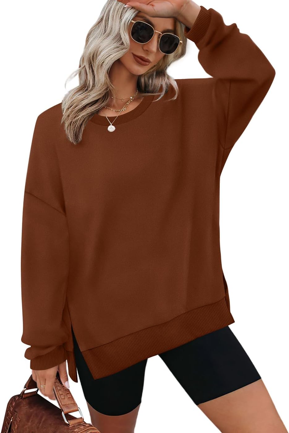 Detalle 1 de XIEERDUO Oversized Sweatshirt, Polyester-Spandex Blend