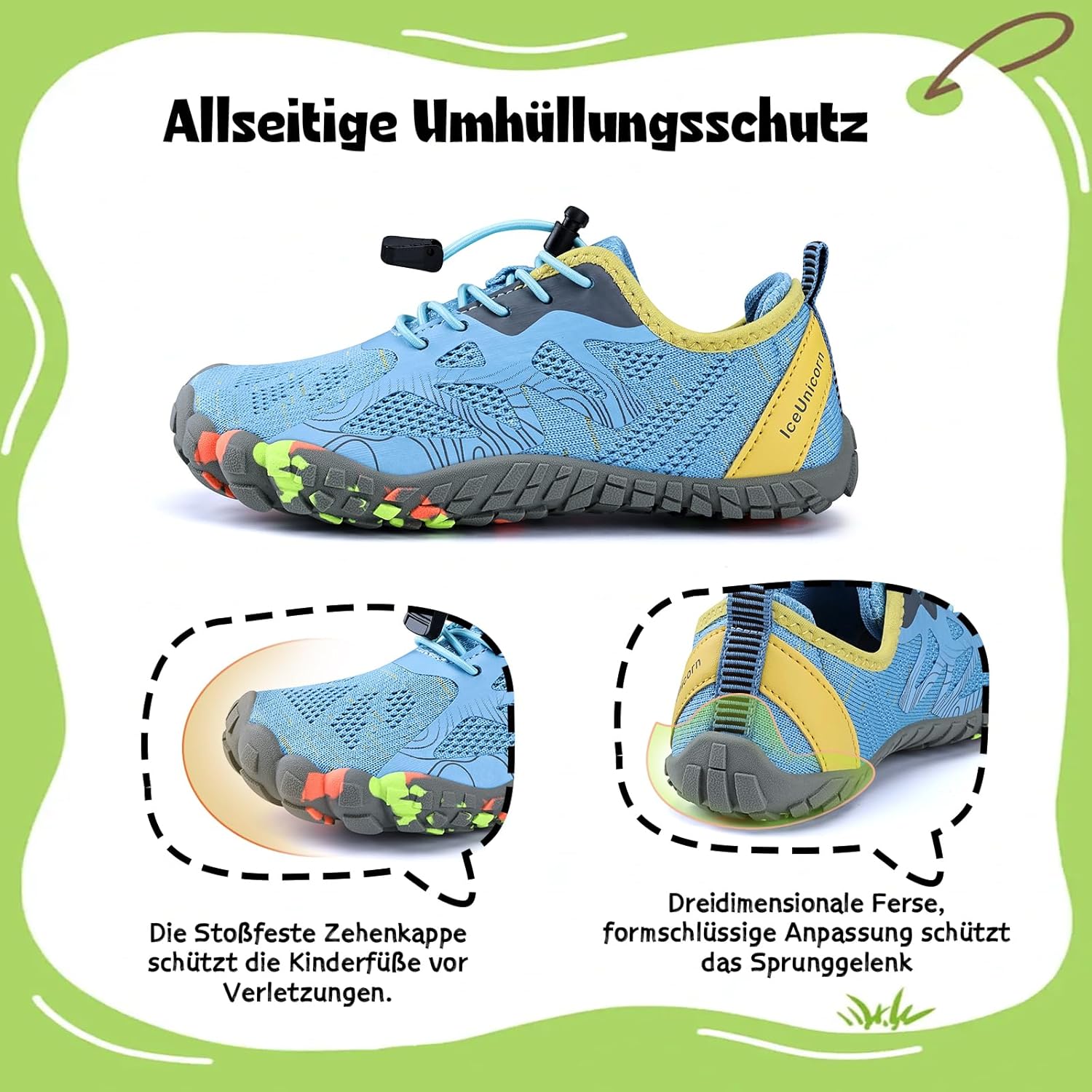 Thumbnail 5 de IceUnicorn Kinder Barfußschuhe Jungen/Mädchen – leichte, atmungsaktive Aquaschuhe für Barfußgefühl und Bewegungsfreiheit