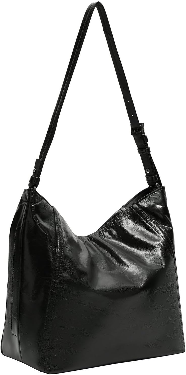 Detalle de LIEBESKIND Chudy Hobo Hobo – Minimalistische Ledertasche aus hochwertigem Schafsleder