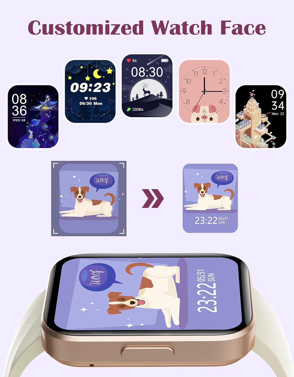 Thumbnail 6 de RUIMEN Smart Watch with Call Function