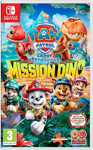 Detalle de PAW Patrol, la Pat'Patrouille: Mission Dino (SWITCH) – aventure Dino pour les fans de Chase et ses amis