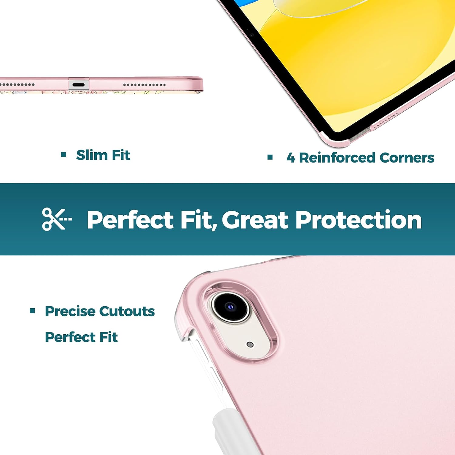 Thumbnail 5 de ProCase for iPad (A16) 11th Gen 11-inch / iPad 10th Gen 10.9-inch Case – Rose