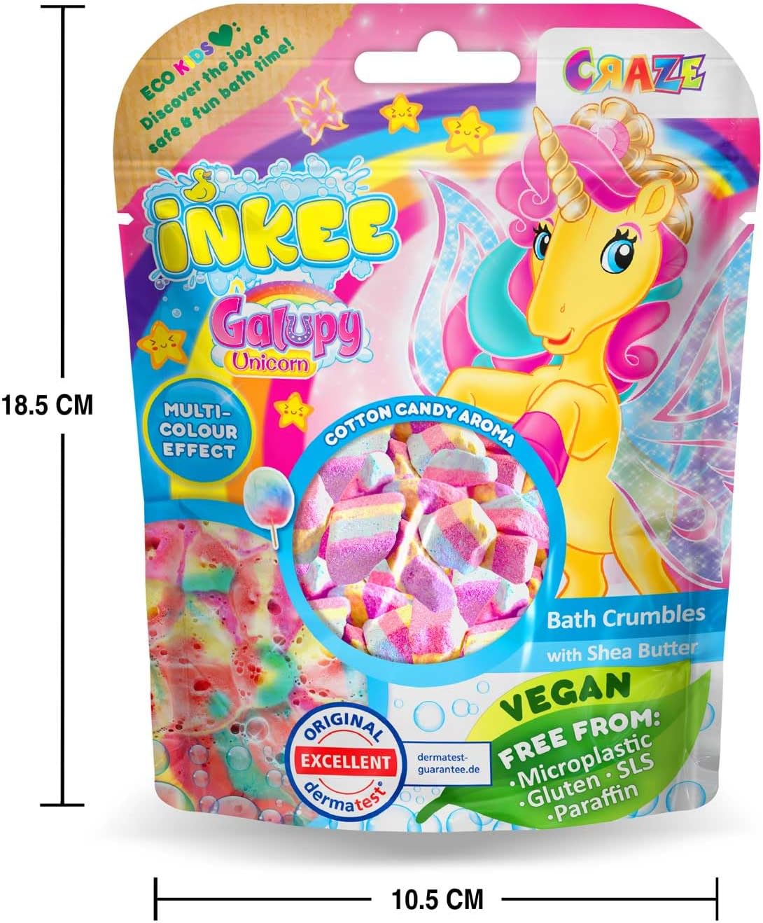 Detalle 1 de Unicorn bath crystals 6 x 100g