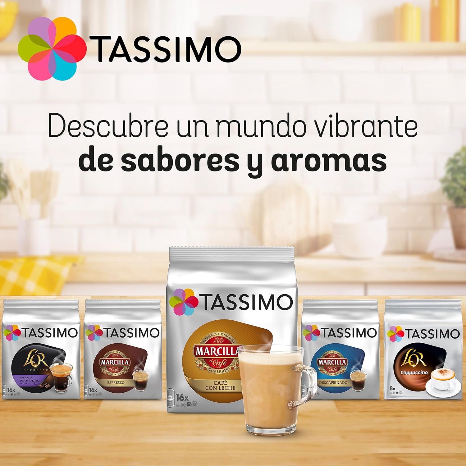 Thumbnail 6 de Marcilla Cápsulas de Café con Leche para Tassimo – 80 Cápsulas Compatibles