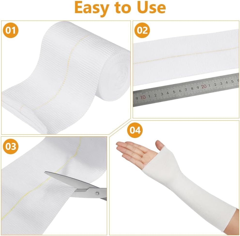 Detalle de Flintronic Bendaggio Tubolare per Braccio 7,5 cm x 5 m: supporto elastico in cotone per ferite, edemi e fasciature multiple