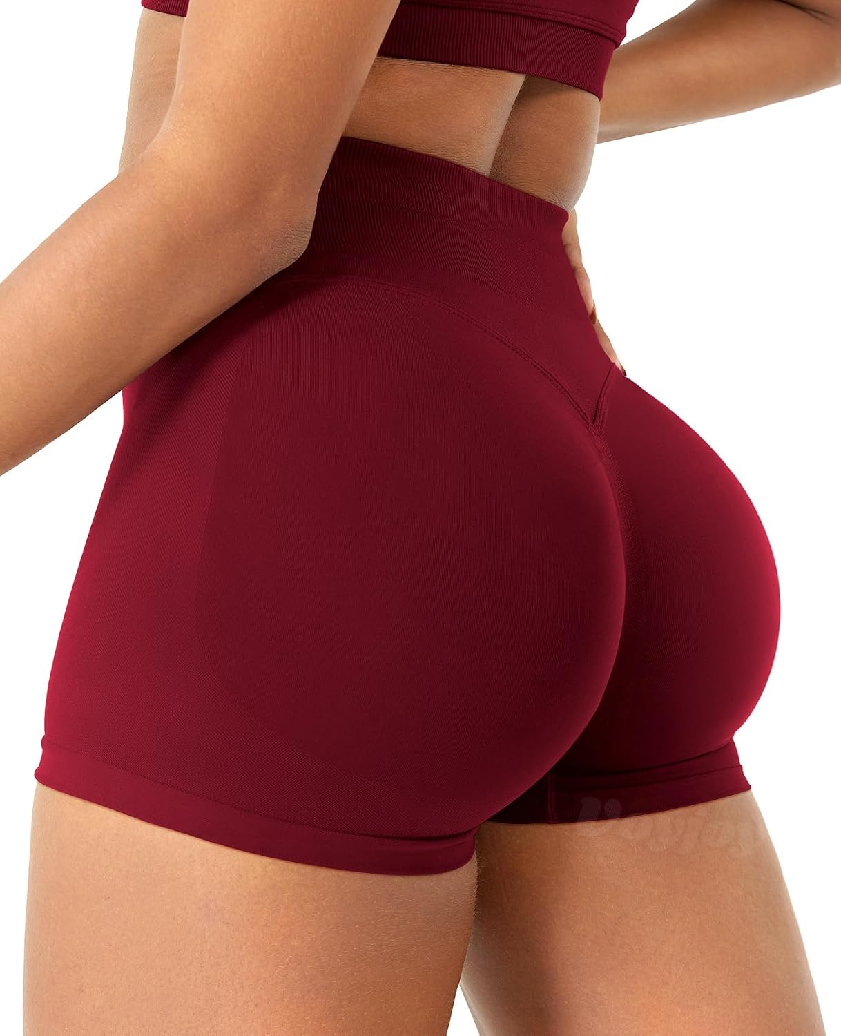 Detalle 2 de VOYJOY Women Workout Impact Shorts with Scrunch Bum Seam – 2.5" to 6" Inseams