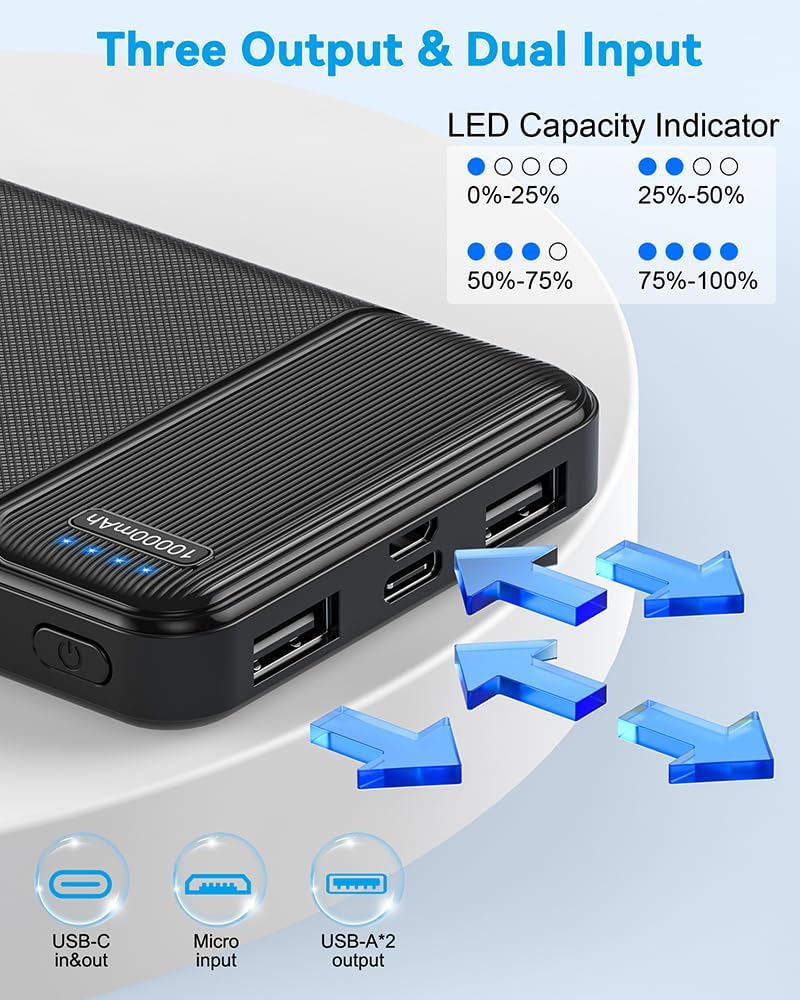 Thumbnail 4 de AsperX 2-Pack Power Bank 10000mAh portable charger 🔋