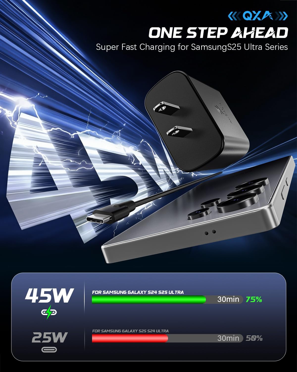 Thumbnail 1 de 2026 New 45W USB-C Fast Charger with 6FT Cable for Samsung Galaxy S26 Series