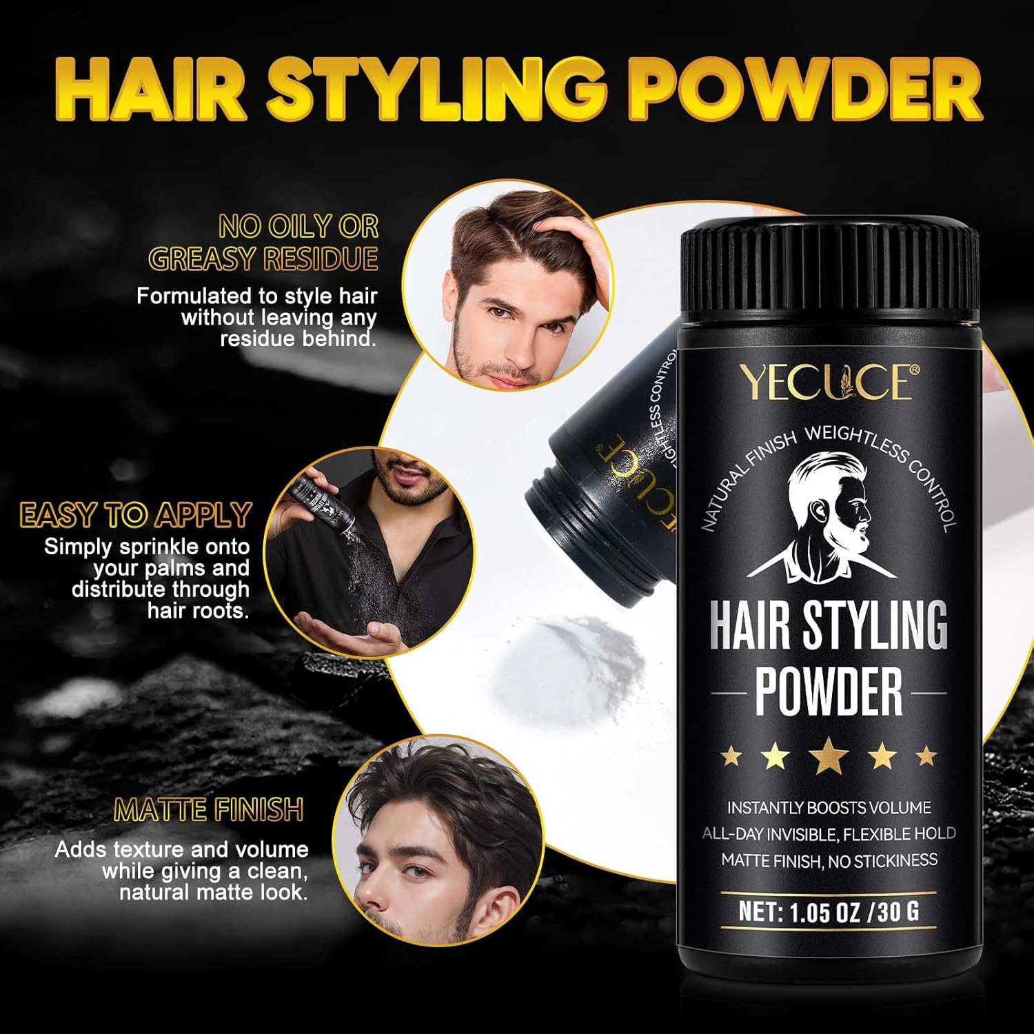 Thumbnail 4 de Haarpuder für Männer (30 g) – mikronisiertes Haarstylingpuder für mattes Volumen & starken Halt