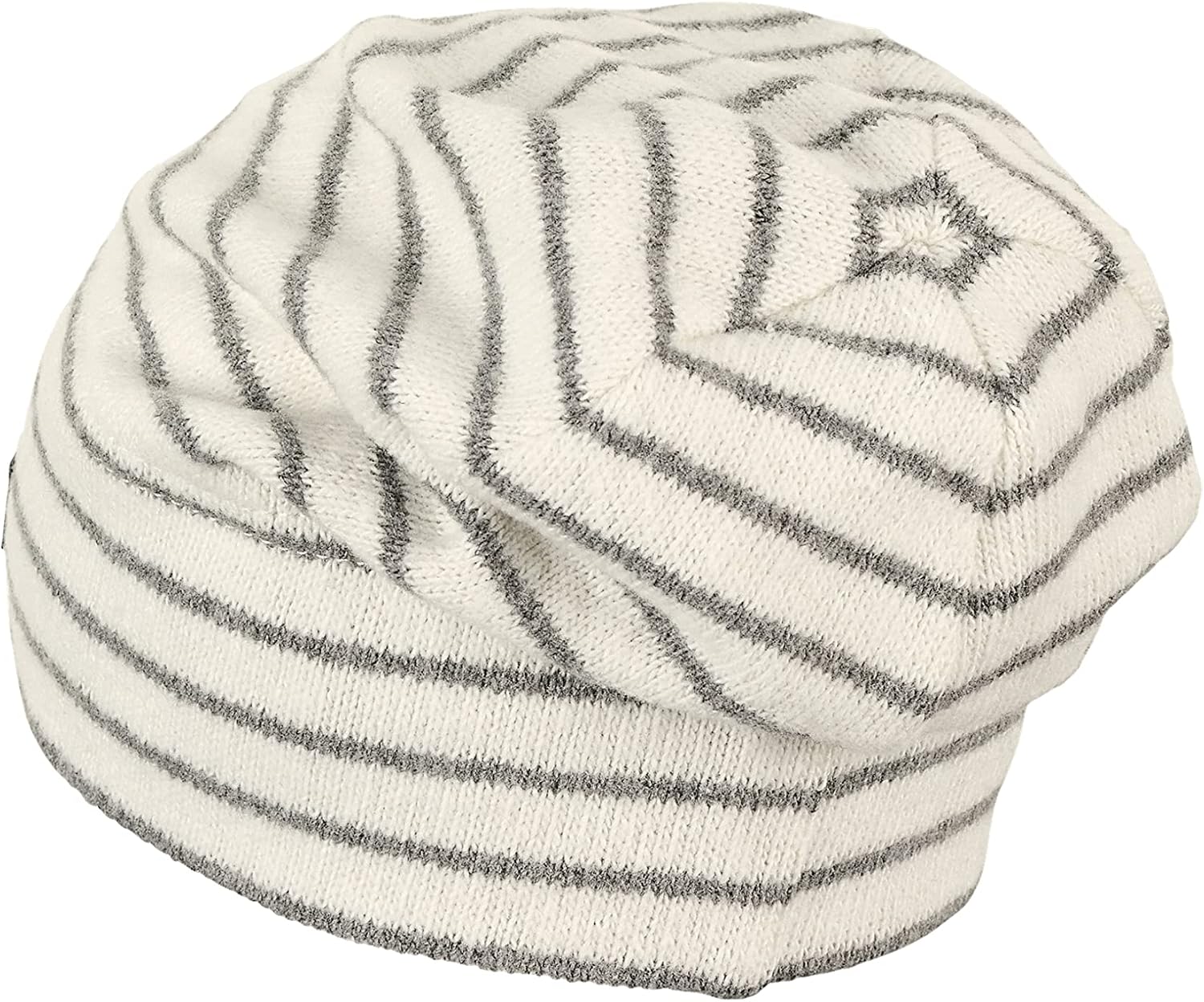 Detalle de Sterntaler Unisex Kinder Mütze Streifen – Slouch-Beanie aus Baumwollmischgewebe