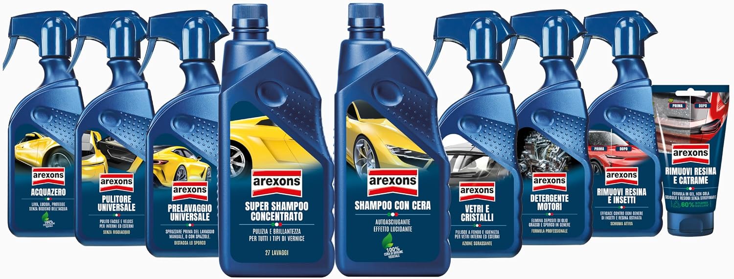 Detalle de AREXONS Pulitore Universale Interni ed Esterni Auto 500 ml — Detergente multiuso con effetto antistatico