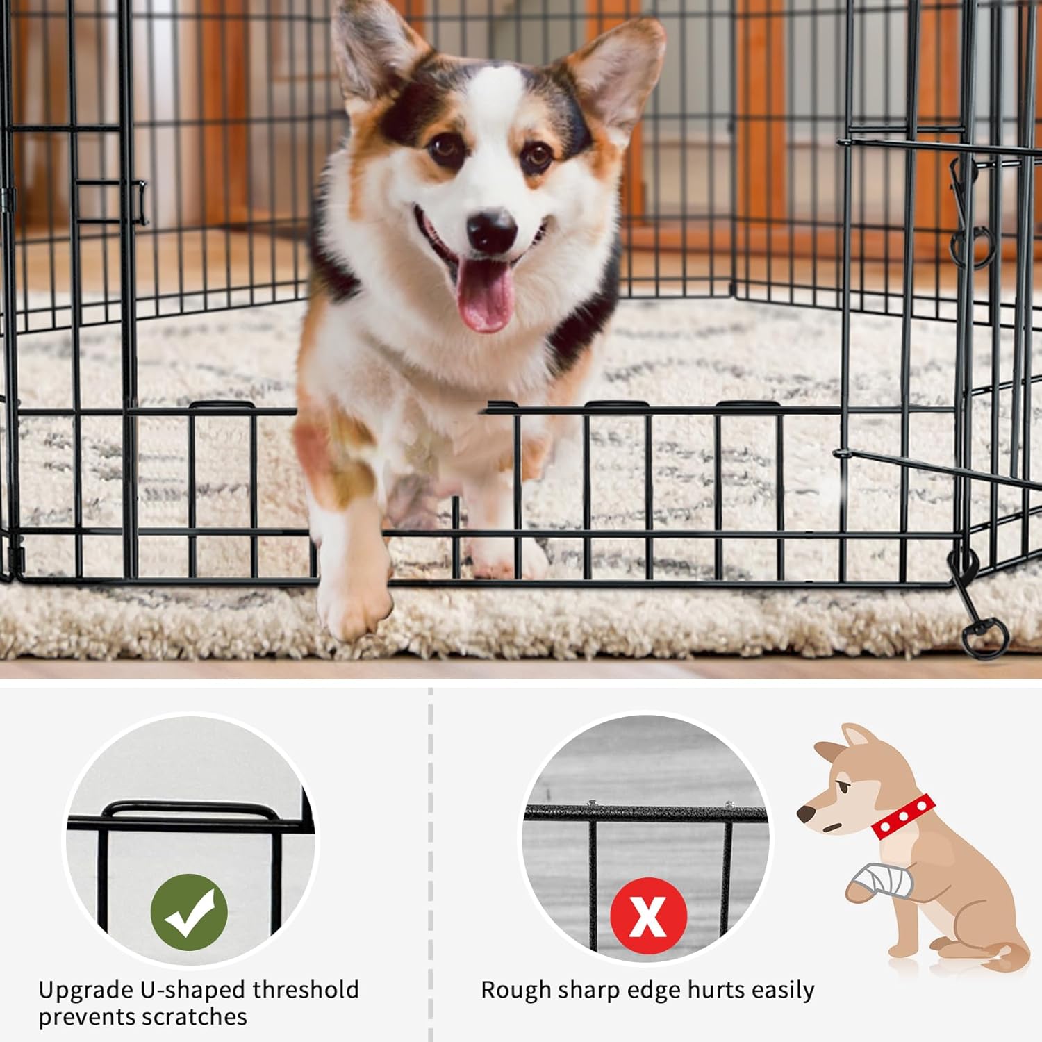 Thumbnail 4 de PETIME Foldable Dog Playpen 24" H