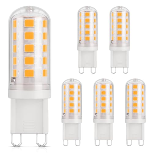Detalle de DiCUNO Ampoule LED G9 3W – Lot de 6, 2700K, 410 lm