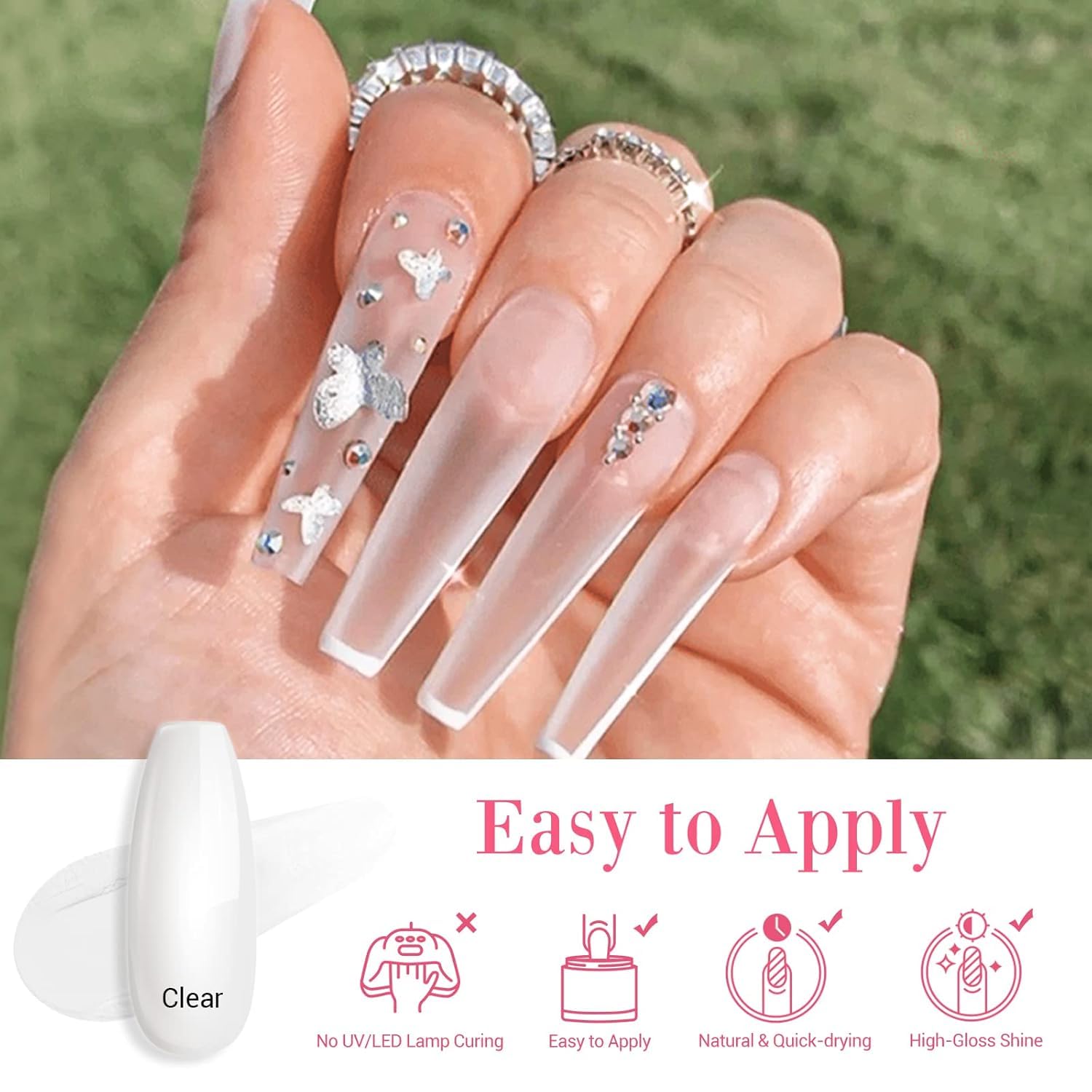 Thumbnail 3 de AzureBeauty Nail Repair Kit Transparent Crystal for Broken Nails
