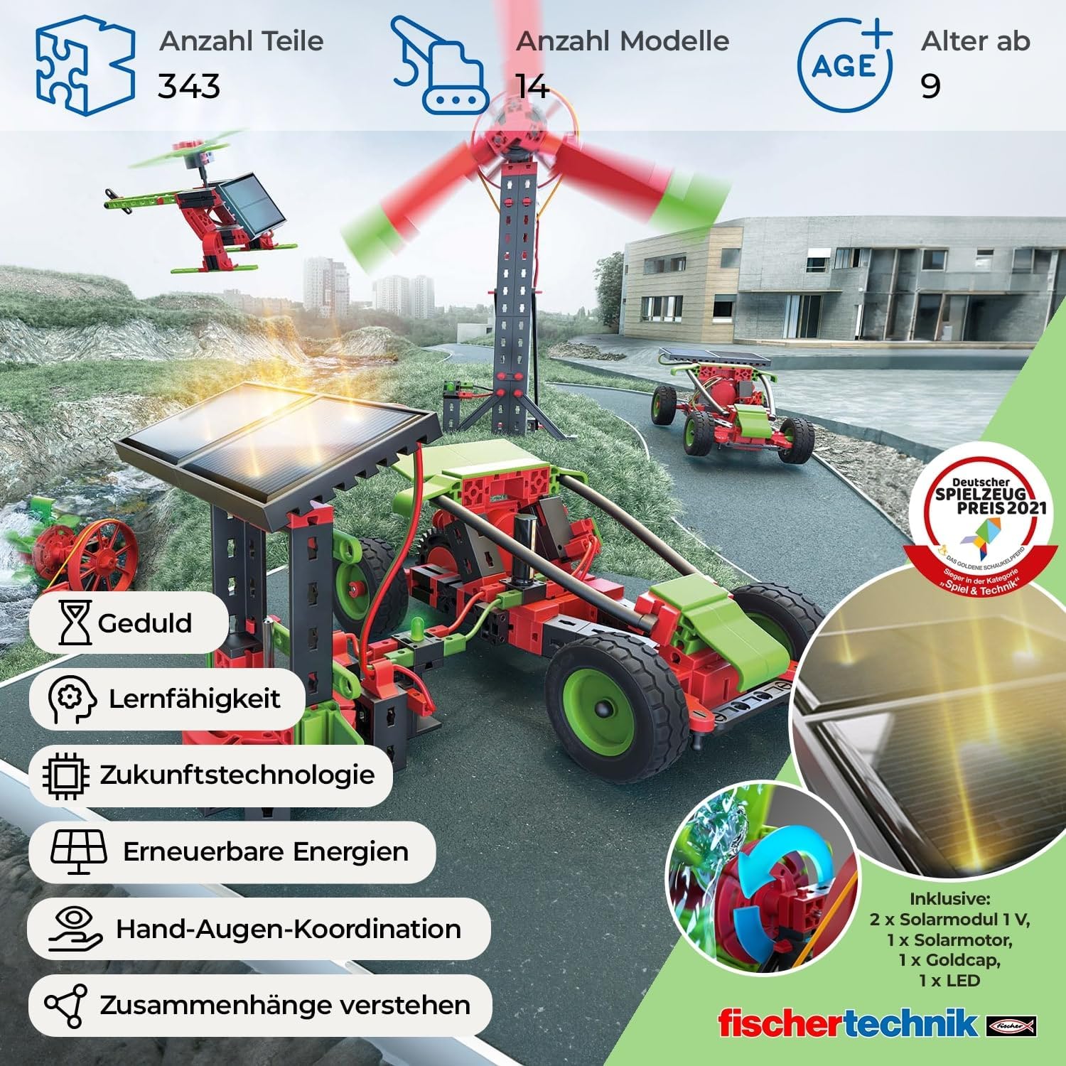 Thumbnail 1 de fischertechnik PROFI Green Energy 14 Modelle