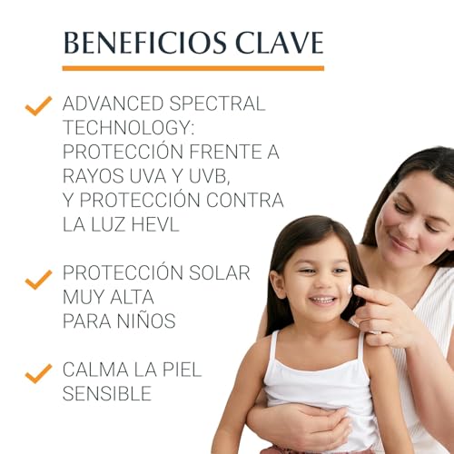 Detalle 2 de Eucerin Sun Kids Sensitive Protect Spray FPS 50+ (200 ml) – protector solar infantil en spray, resistente al agua