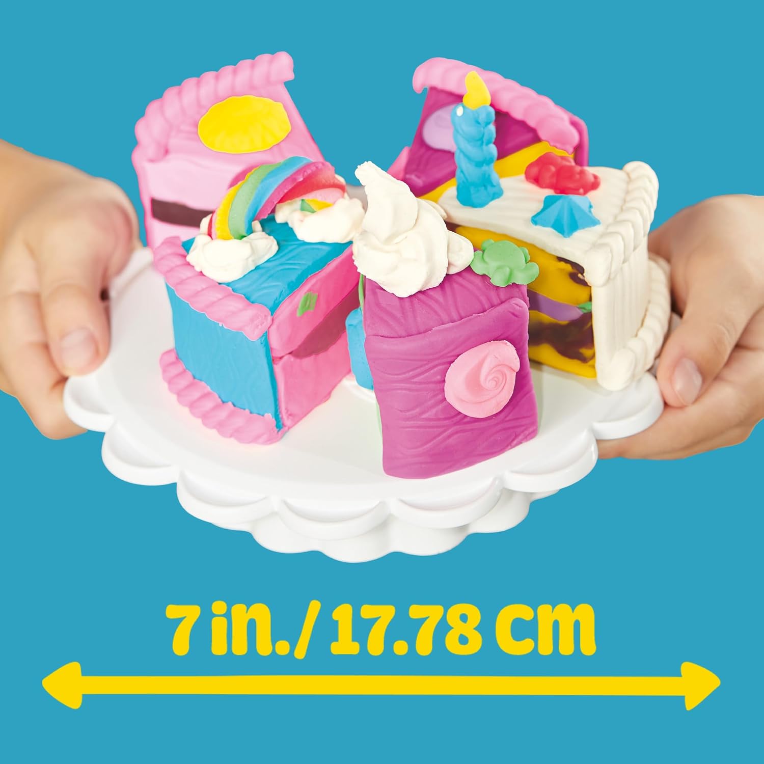 Detalle de Play-Doh Bunte Konditorei mit Spielzeug-Ofen – kreatives Backspaß-Set für Kinder ab 4 Jahren