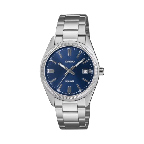 Detalle de Casio UTP-1302PD-2A1VEF, reloj de acero para hombre