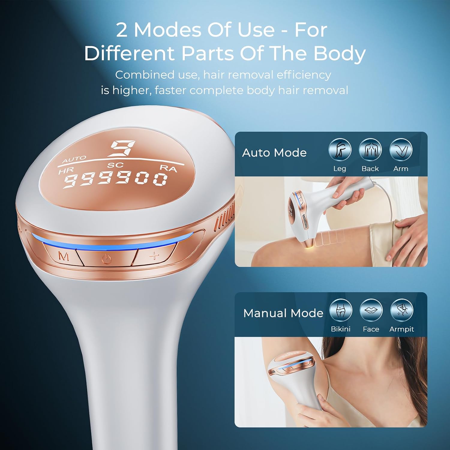 Thumbnail 4 de Laser Hair Removal Device with 9 Energy Levels and 999,900 Flashes