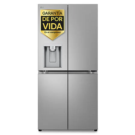 Detalle de GML860PYFE Frigorífico American Combi 508 L inox antihuellas
