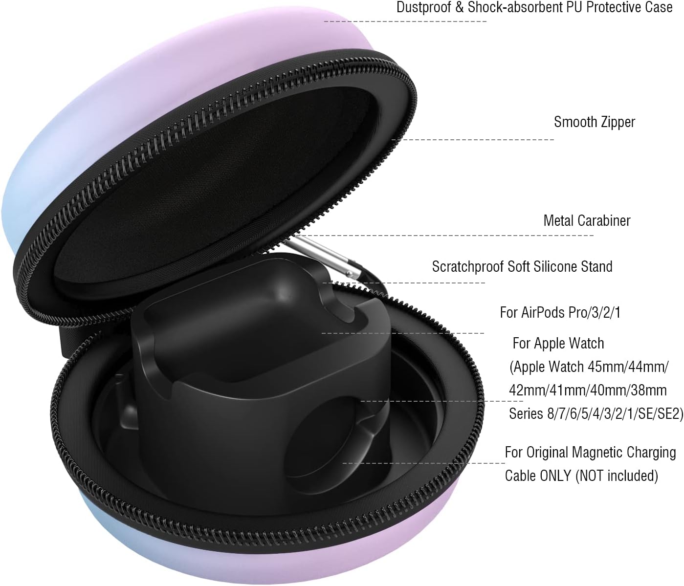 Detalle 2 de MoKo Ladetasche für Apple Watch, Lila