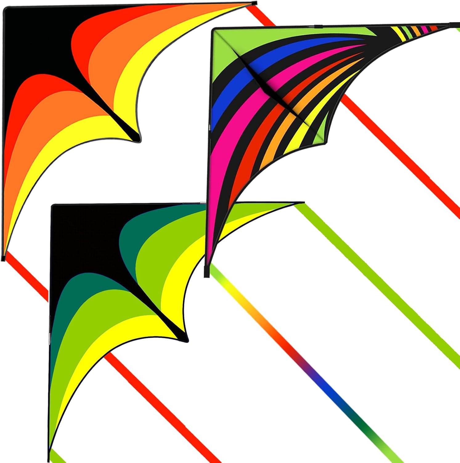 Thumbnail 6 de Mint's Colorful Life Delta Kite: Easy, Family-Friendly Fun for Beach Days