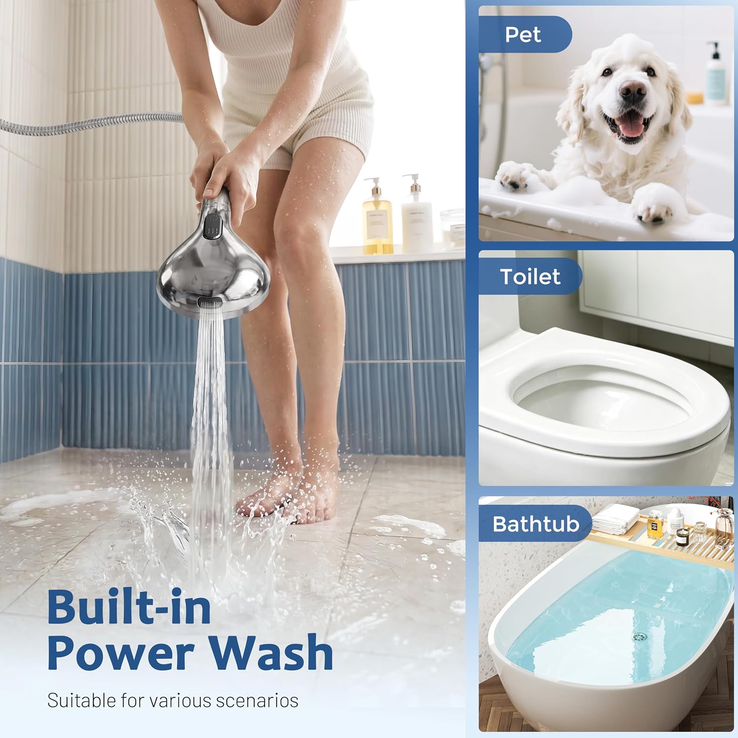 Thumbnail 5 de MakeFit Dual Filtered Rain Shower Head Combo