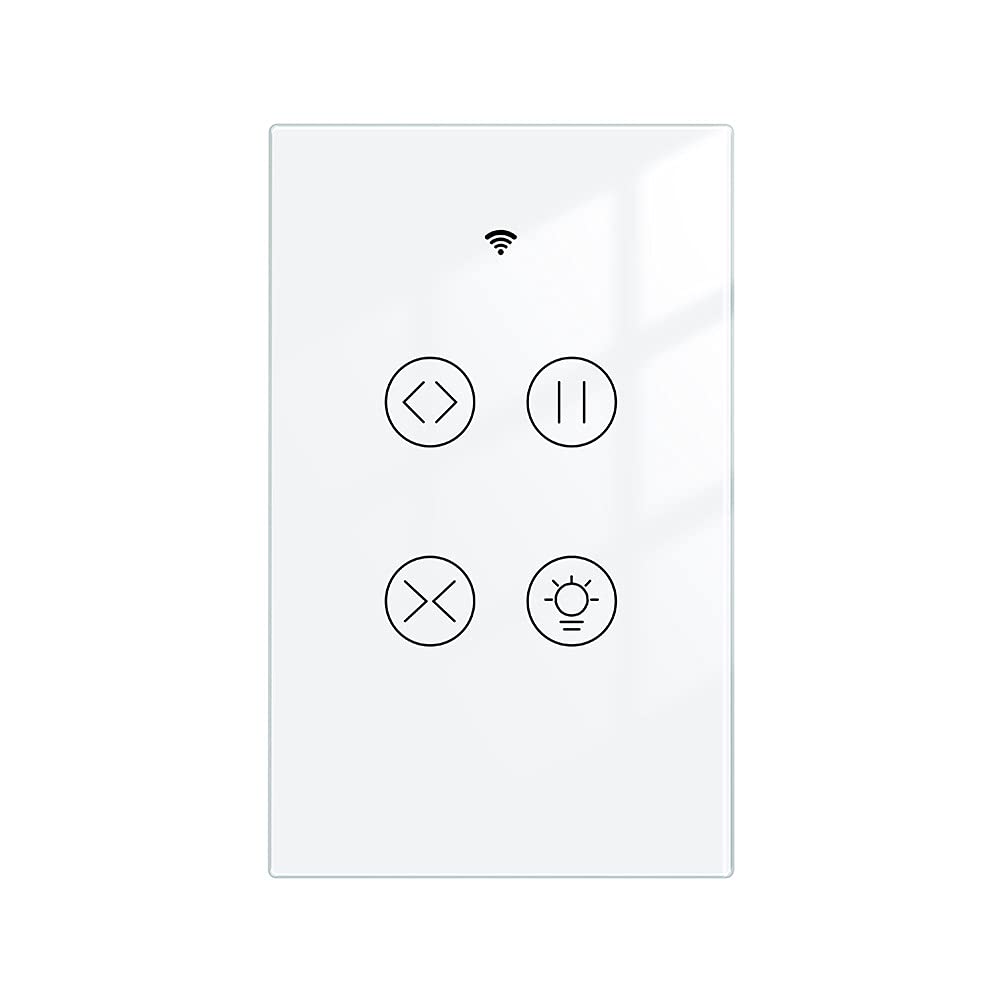 Detalle de MOES Smart Curtain and Light Switch, Glass Panel