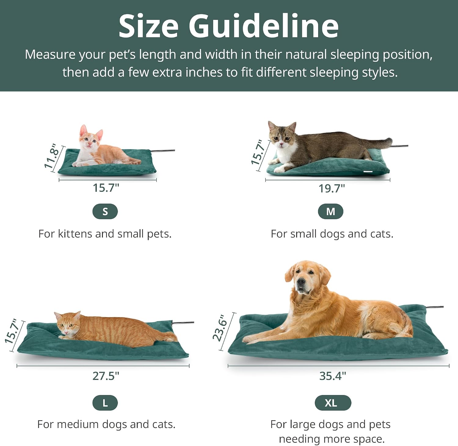 Detalle de Petace Heated Cat Pad 27.5" x 15.7