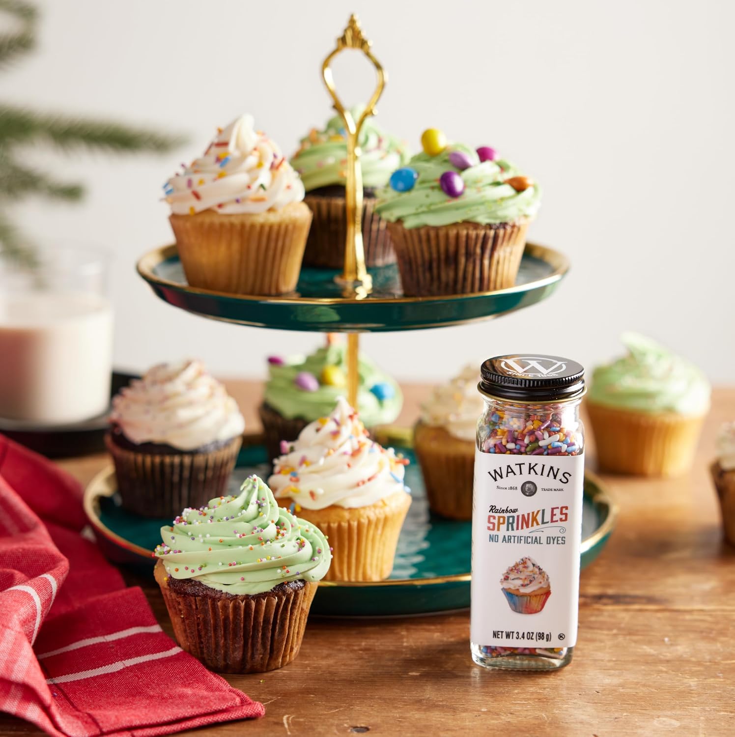 Thumbnail 6 de Watkins Rainbow Decorating Sprinkles, 3.4-Ounce Jars, 3-Pack, Dye-Free