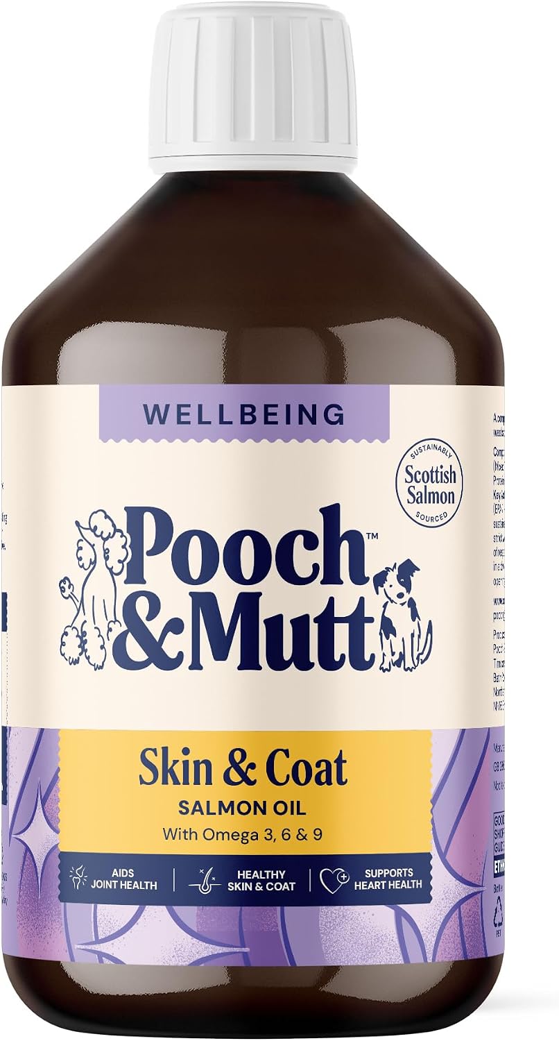 Detalle de Pooch & Mutt Natural Salmon Oil Supplement for Dogs and Cats (500ml)
