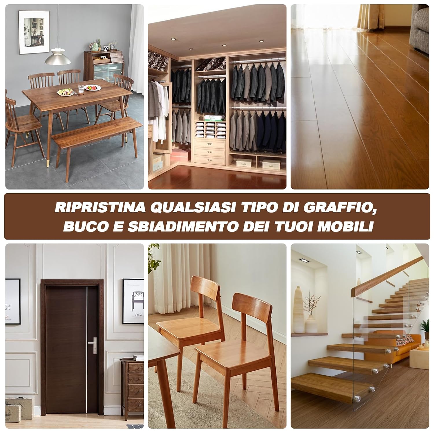 Thumbnail 6 de SEISSO Kit Riparazione Legno 100g stucco bianco