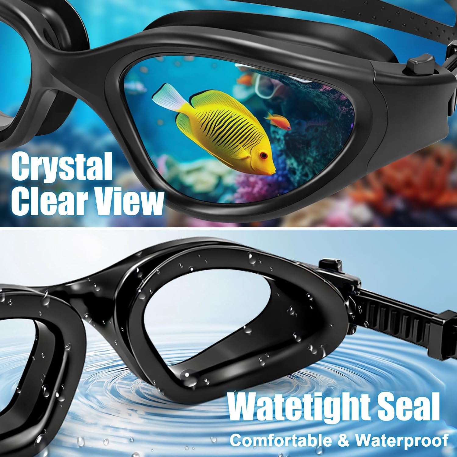Detalle 2 de Winline Swimming Goggles Clear Vision: Anti Fog, Anti UV, Anti Leak