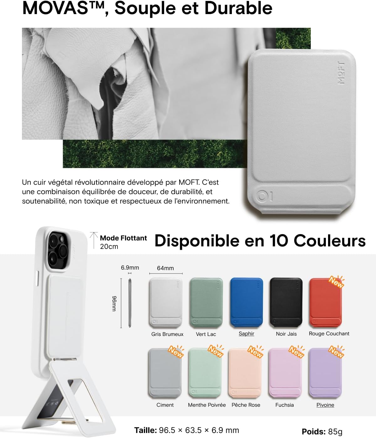 Thumbnail 6 de MOFT Trepied Smartphone 20 cm