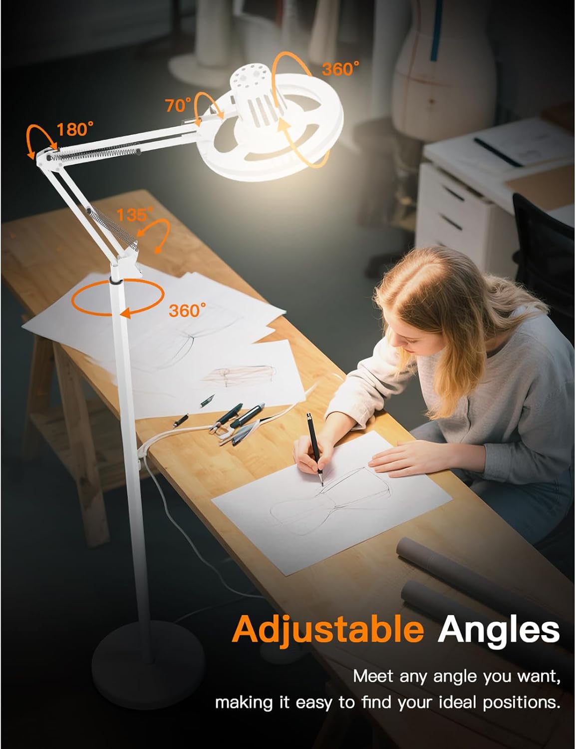 Thumbnail 3 de Arsoer LED Floor Lamp 36W with Stepless Dimming (3000K–6500K) and Remote