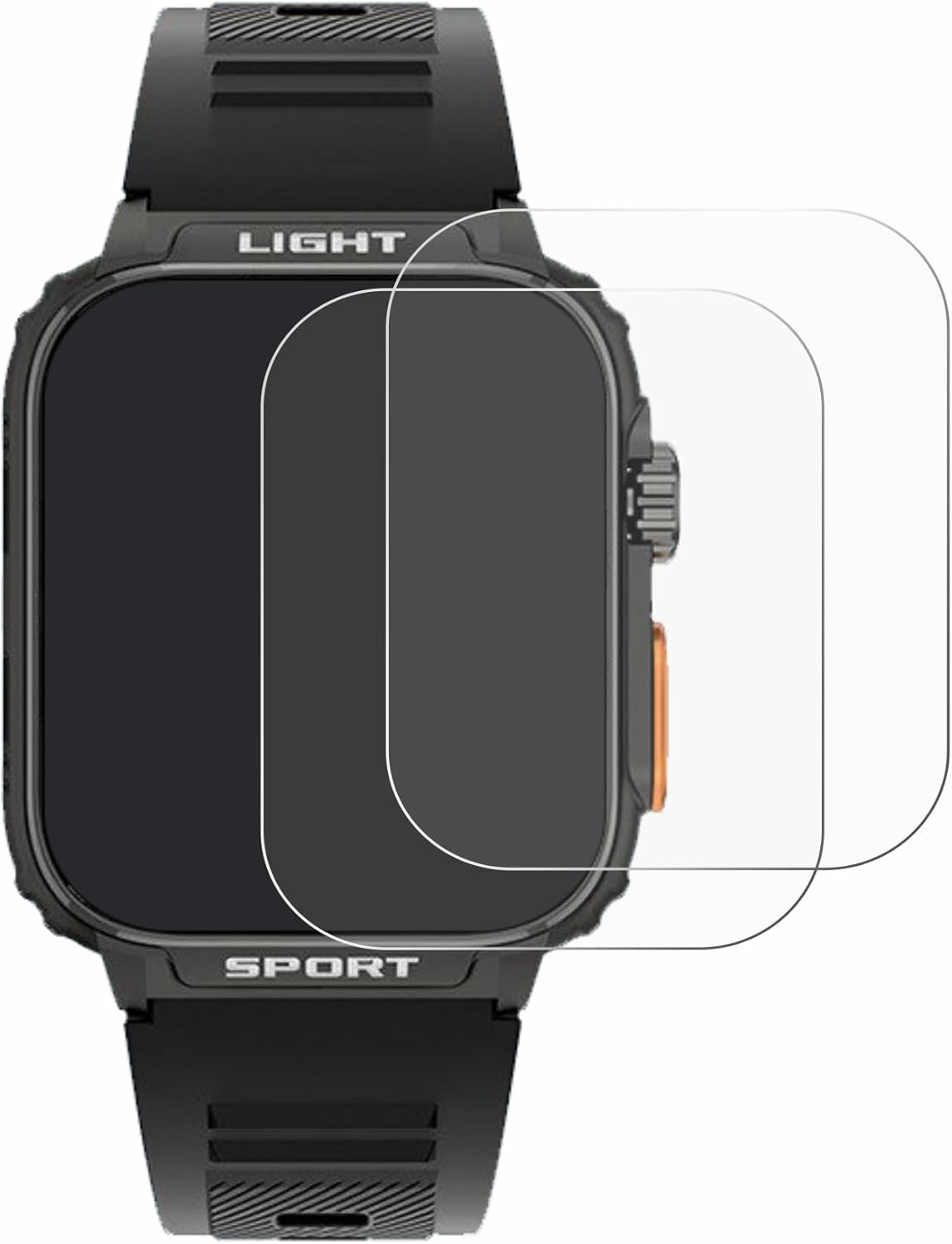 Detalle de BROTECT HD-Clear Screen Protector for Bekomiya Smartwatch 1.91" (2 Pack)