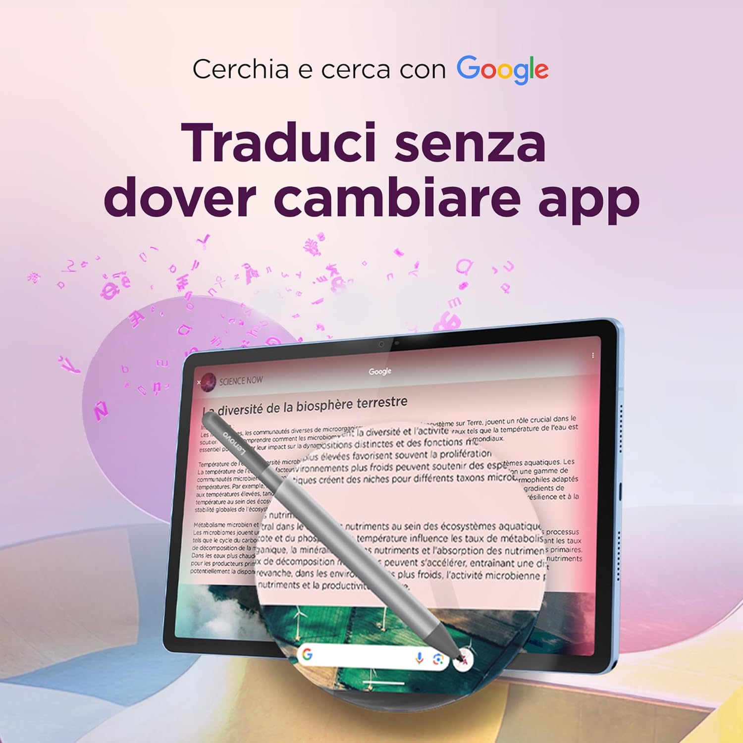 Detalle de Lenovo Idea Tab Tablet 11" 2,5K con penna inclusa – 5G, Android 15, 8GB RAM, 256GB