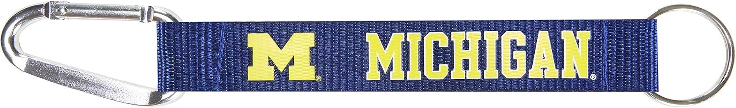 Detalle de NCAA Alabama Crimson Tide Carabiner Lanyard Keychain (Team Logo & Wordmark)
