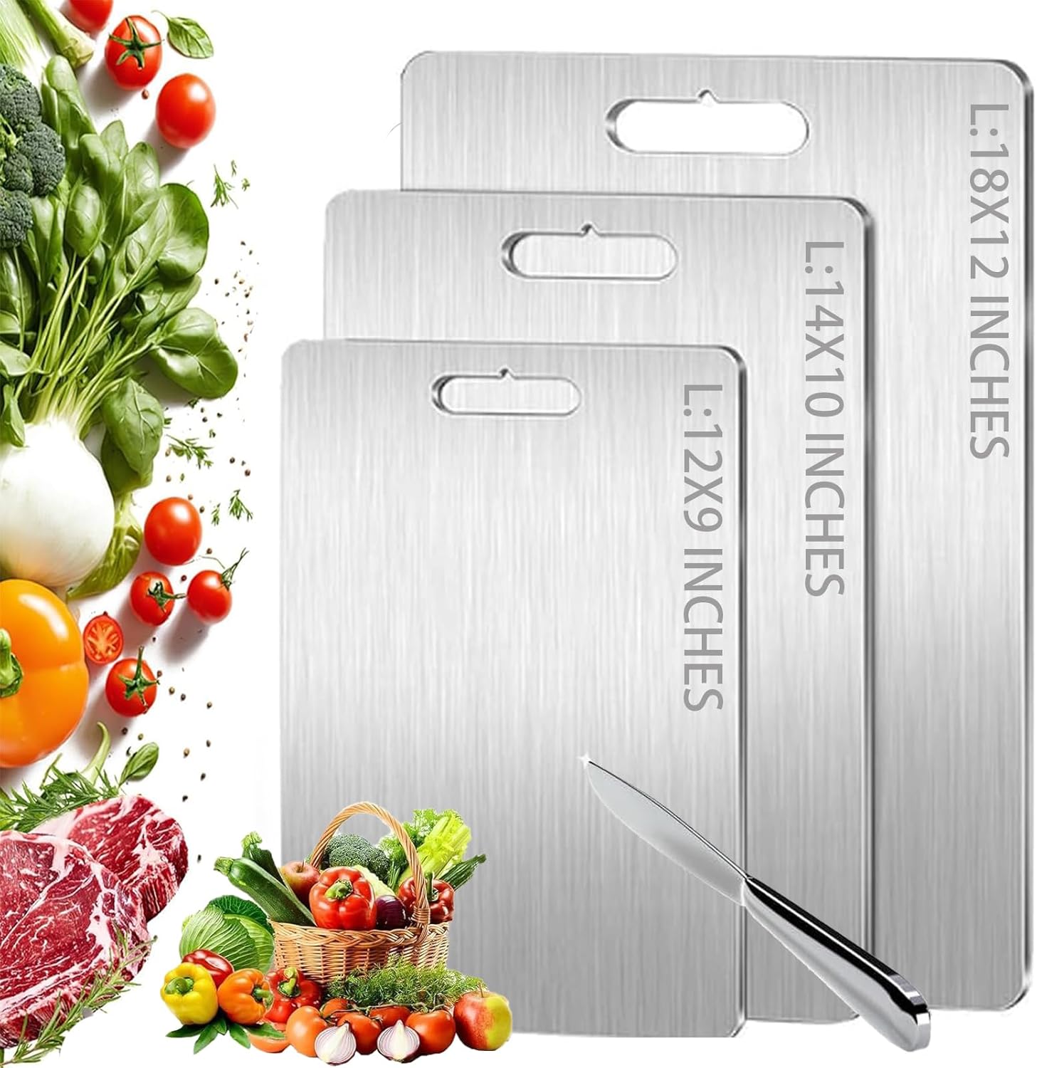 Titanium Cutting Board 14"