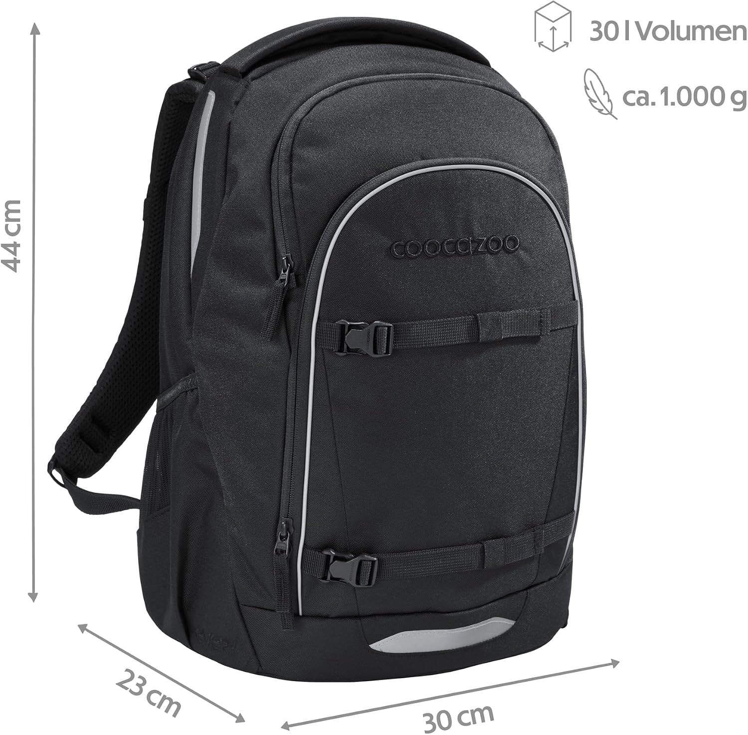 Thumbnail 1 de Coocazoo EVERY Schulrucksack Midnight Black – leicht, ergonomisch und anpassbar