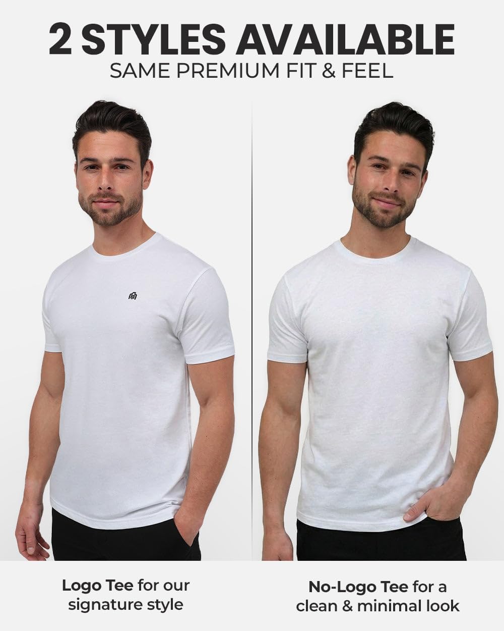 Thumbnail 1 de INTO THE AM Athletic Fit Men’s T-Shirt (Cotton Blend, Crew Neck) — Sizes S–4XL